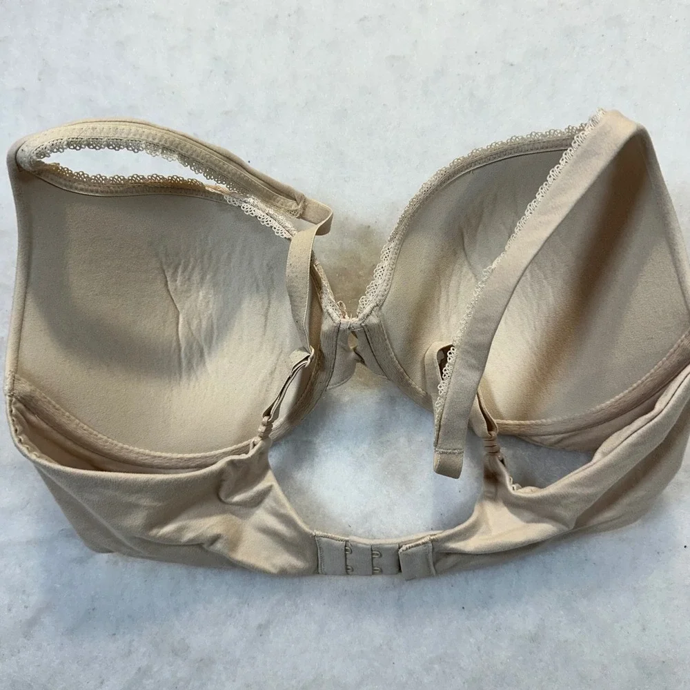Victoria's Secret Perfect Shape 34D Beige‎ Lace Padded Underwire Coquette